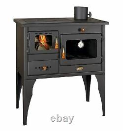 Wood Burning Cooking Stove with Cast Iron Top Solid Fuel Cooker 10kw Prity Oven