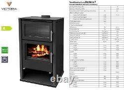 Wood Burning Oven Cooker Stove Modena F, 11kw Multi-Fuel