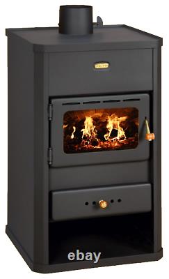 Wood Burning Stove Fireplace Heating Stoves Black Modern Prity S1 10 kw