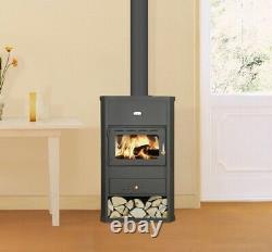 Wood Burning Stove Fireplace Heating Stoves Black Modern Prity S1 10 kw