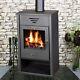 Wood Burning Stove With Back Boiler Tritan Bo 15kw 4 Water Ports