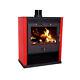 Wooden Stove, Fire Rub With Feuerfesten Stones In Interior To 21 Kw