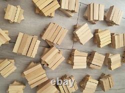 Wooden bricks tower square 267 PCS Traditional Stack Jenga Kids Family Game Toy