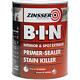 Zinsser Bin Primer Sealer Quick-drying Shellac Based Gloss Paint White 2.5l New