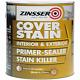 Zinsser Cover Stain Primer Paint 2.5 Litre White Sealer Matt Indoor/outdoor New