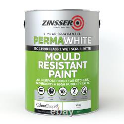 Zinsser Perma-White Interior Paint Self Priming Mould Protection White