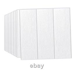 100PCS Autocollant de mur en briques 3D effet bois imperméable, papier peint