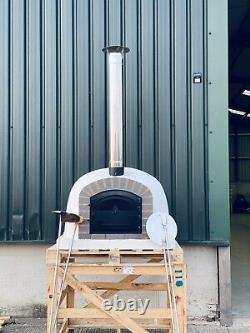110x110cm Fours À Pizza Extérieur En Brique Flûte Chrome Et Bouchon