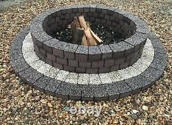 143cm Fire Pit Concrete Brick Smokeless Granit Bois Chauffage Pierre Fire Place