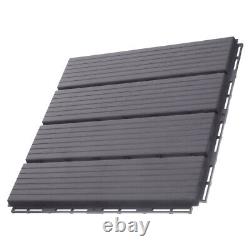 5 Pack Patio Deck Tile Wood Tiles Composite Outdoor Carpet Brick
<br/>  <br/>Cinq paquet de carreaux de terrasse en bois composite avec moquette extérieure en brique