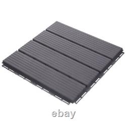 5 Pack Patio Deck Tile Wood Tiles Composite Outdoor Carpet Brick
<br/>  	   
<br/>Cinq paquet de carreaux de terrasse en bois composite avec moquette extérieure en brique