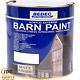 Bedec Barn Paint Acrylique Extérieur Mat Noir Blanc 2.5l 5l