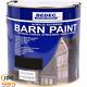 Bedec Barn Paint Acrylique Extérieur Satin Noir Blanc 2,5l 5l