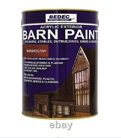 Bedec Barn Paint Semi Gloss Acajou 2,5l