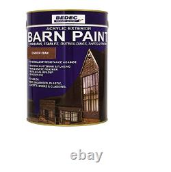 Bedec Barn Peinture Semi-brillant Chêne Foncé 5l
