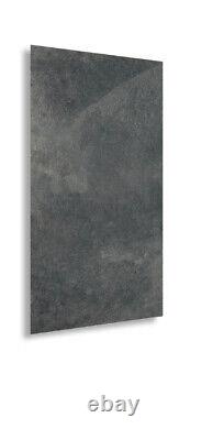 Carreaux de porcelaine de luxe gris foncé mat 60x120cm pour murs et sol