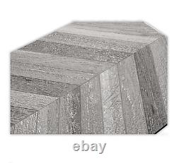 Carreaux de porcelaine gris argenté en chevrons de qualité, 60x120cm, pour murs et sols