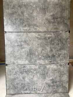 Carreaux de porcelaine gris noir mat métallique 60x120cm pour murs et sol
