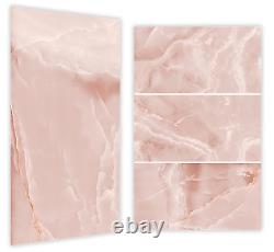 Carreaux de porcelaine ondulés de couleur rose brillante 60x120cm pour murs et sols
