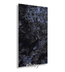 Carreaux de porcelaine polis noir bleu à haute brillance 60x120cm pour murs et sols