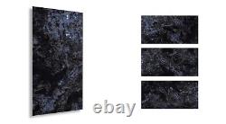 Carreaux de porcelaine polis noir bleu à haute brillance 60x120cm pour murs et sols