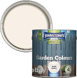 Les couleurs de jardin Johnstone blanc orchidée peinture extérieure pour bois résistant à la décoloration