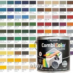 Peinture Rust-oleum Combicolor Multi-Surface Gloss teintée en couleur BS4800 BS381C 2,5L