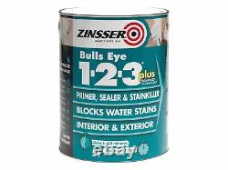 Peinture d'apprêt et de scellant Zinsser Bulls Eye 1-2-3 Plus 2,5 litres