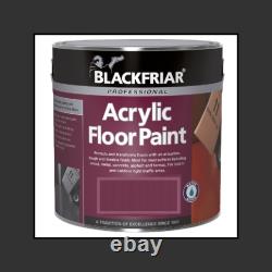 Peinture de sol acrylique Blackfriar résistante, de diverses couleurs et tailles