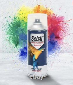 Peinture en spray Selsil respectueuse de l'ozone, couleur brillante, finition parfaite, sans apprêt.