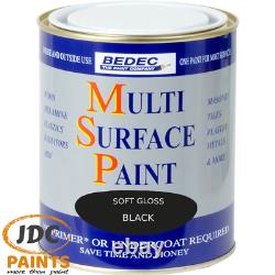 Peinture multi-surfaces Bedec Msp Noir Blanc Anthracite Mat Satin Brillant 750 / 2.5