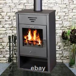 Poêle à bois avec chaudière arrière Tritan BO 15kw 4 ports d'eau