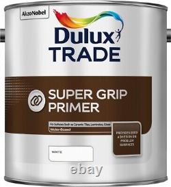 Primaire d'adhérence Dulux Trade Super Grip Blanc 2,5 litres de haute qualité