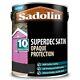 Sadolin Superdec Satin Noir 5l Litre Protection Multi-surface Opaque