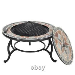 Table D'incendie Barbecue Extérieur Grill Firepit Brazier Garden Log Stove Patio Heater