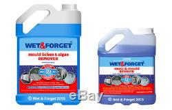 Wet And Forget Meilleur Moss & Mould Lichen Algues Remover 5 + 2 Litres Bundle