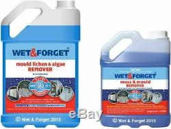 Wet And Forget Moss Mold Et Algues Lichen Remover 5 Litres Plus 2 Litres