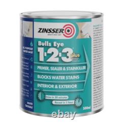 Zinsser Bulls Eye 123 Plus Apprêt Scellant Bloqueur de Taches Intérieur/Extérieur