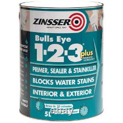 Zinsser ZN7190001C1 Bulls Eye 1-2-3 Plus Primer & Sealer Peinture 2.5 litres